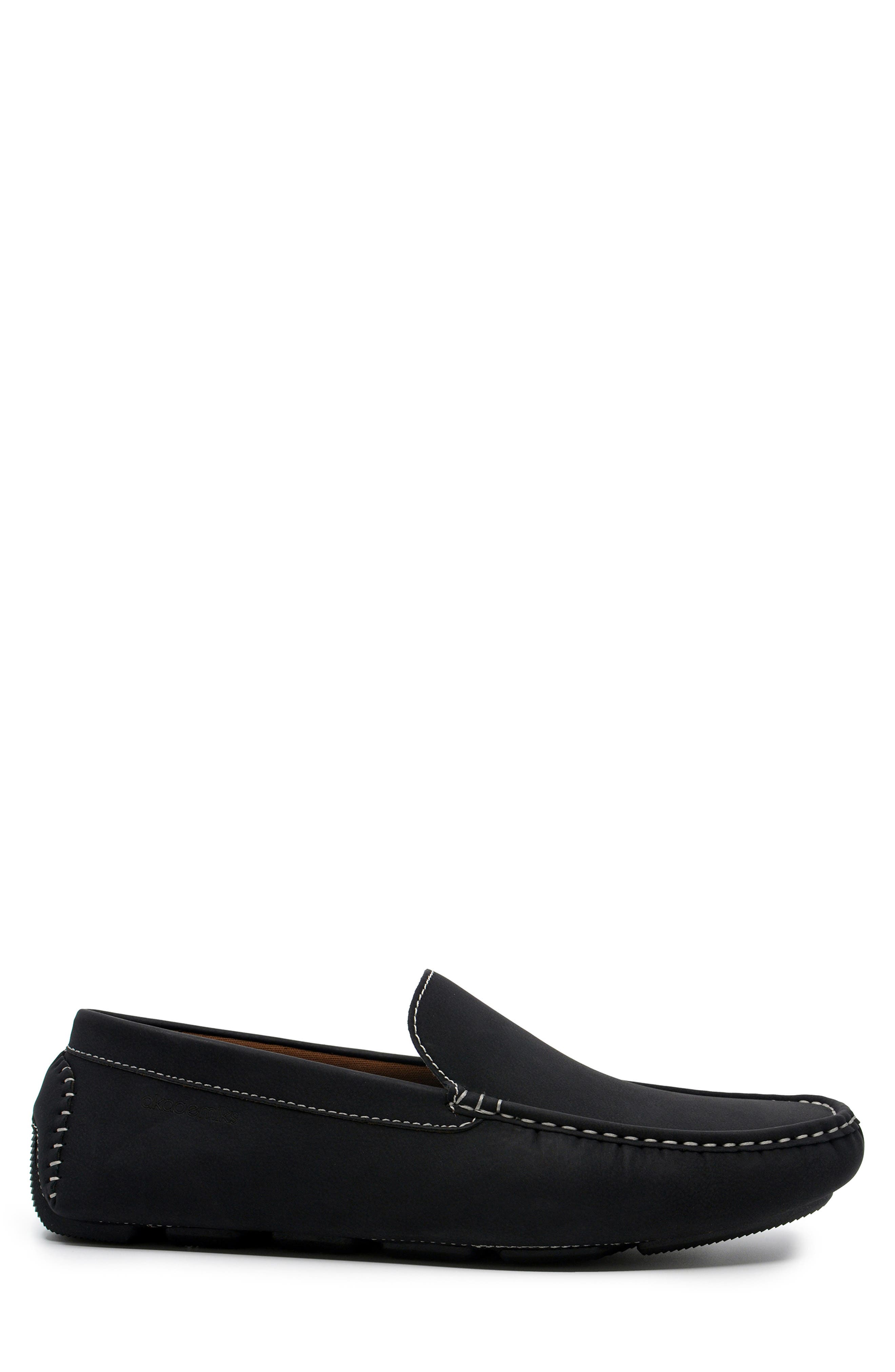 AKADEMIKS Driving Loafer, Alternate, color, Black