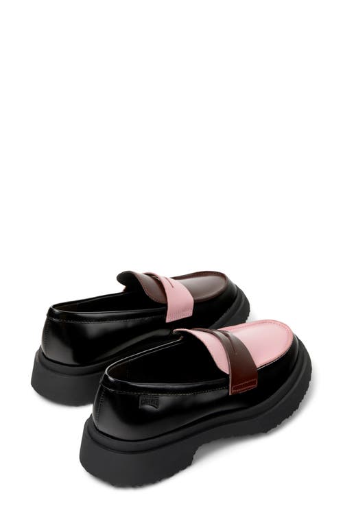 Camper Walden Penny Loafer In Burgundy