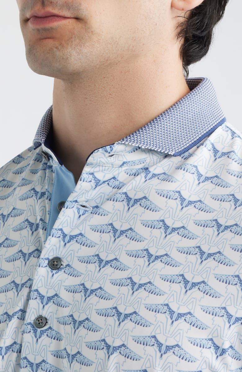 Greyson Silver Stilt Performance Polo, Alternate, color, Arctic