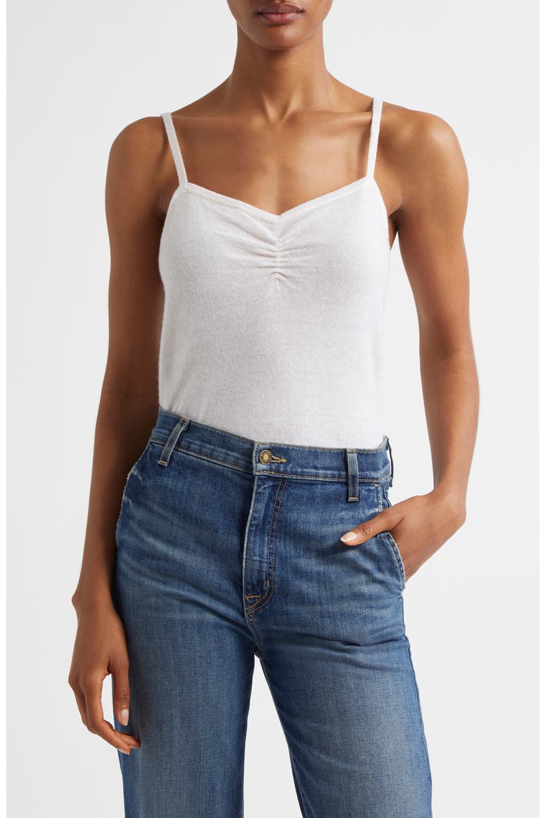 Cashmere & Linen Knit Camisole, Main, color, MERINGUE