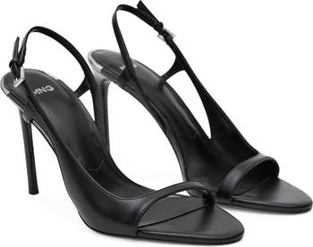 Asymmetric Ankle Strap Sandal