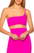 Susana Monaco One-Shoulder Crop Top