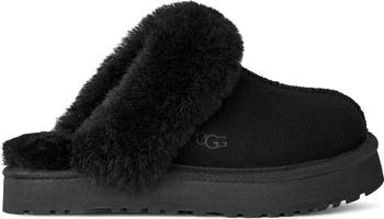 Kids' Disquette Genuine Shearling Trim Slipper