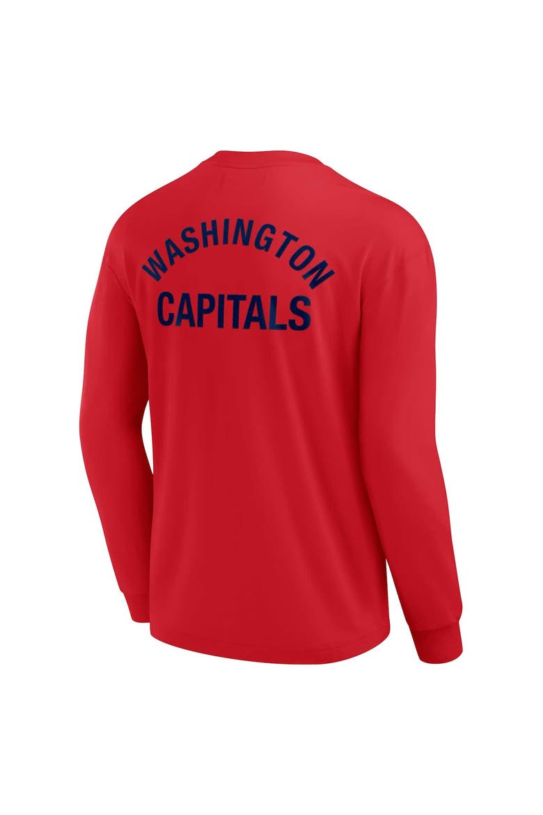Unisex Fanatics Signature Red Washington Capitals Elements Super Soft Long Sleeve T-Shirt, Alternate, color, Red