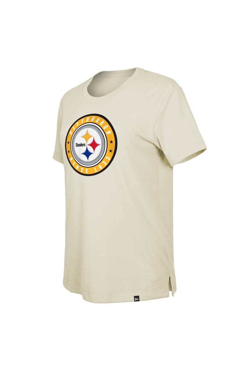 New Era Women's New Era Cream Pittsburgh Steelers 2023 NFL Draft T-Shirt, Alternate, color,