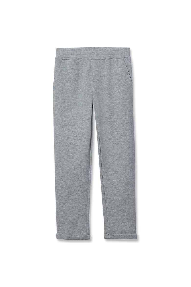Boys Iron Knee Texture Knit Pants, Main, color, Gray Heather