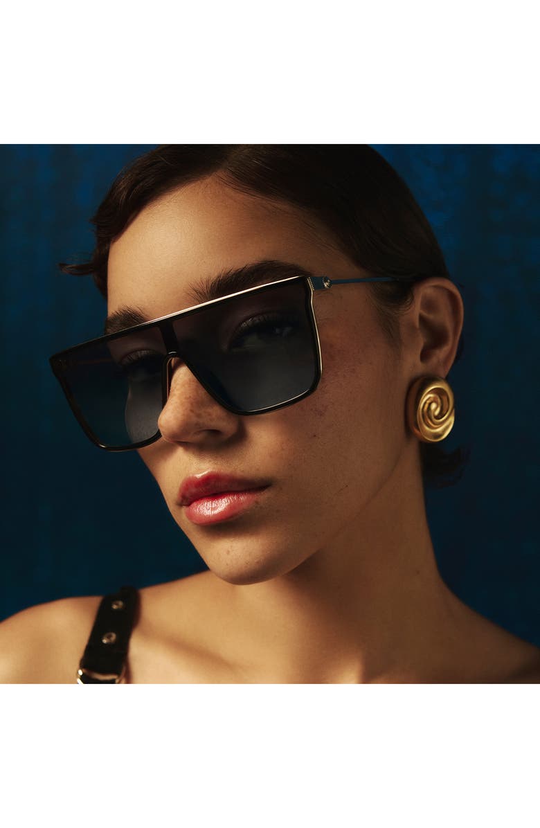 QUAY Nightfall Remixed 138mm Shield Sunglasses, Alternate, color, 