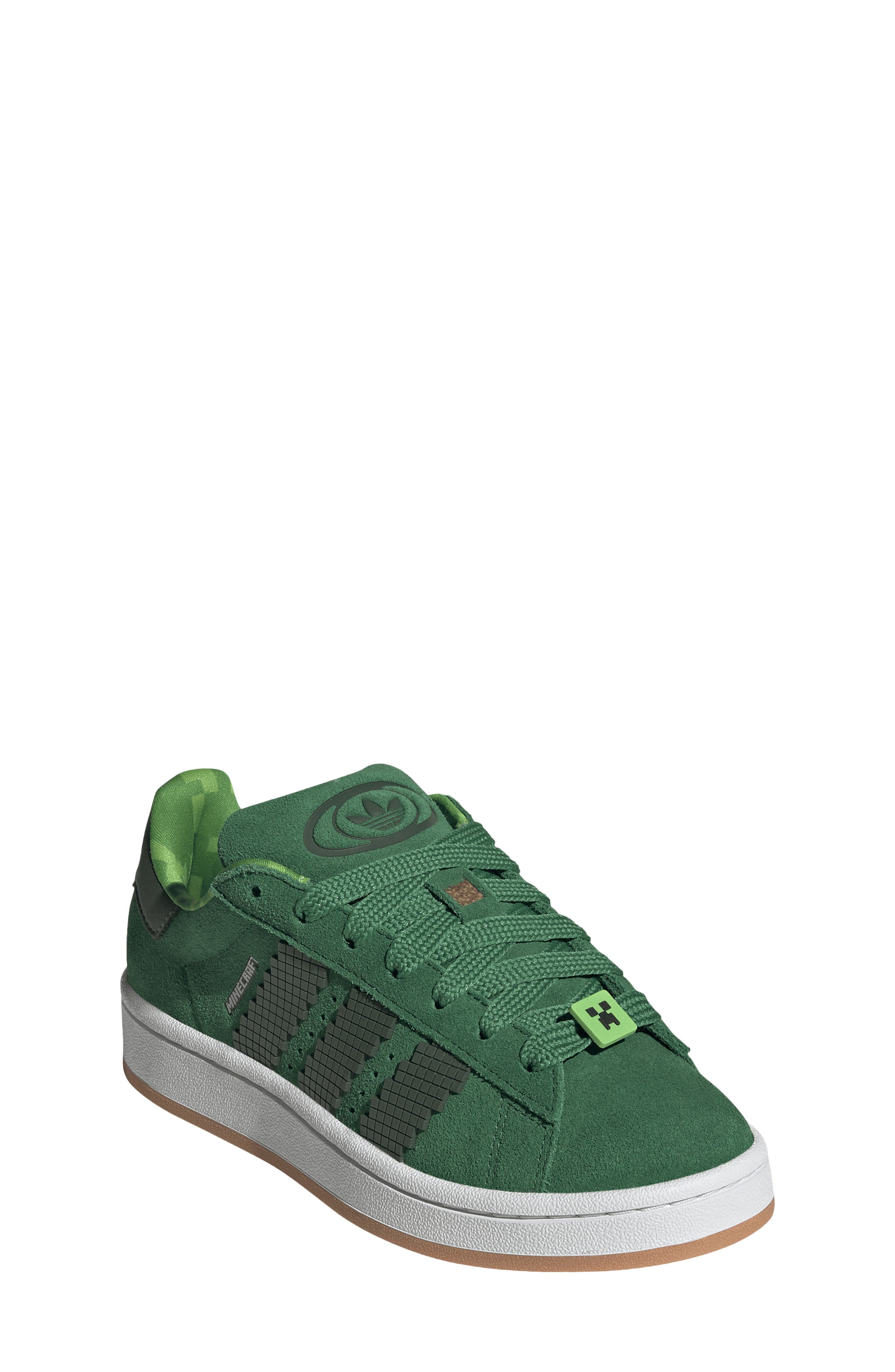 adidas x Minecraft<sup>®</sup> Kids' Campus 00s Sneaker, Alternate, color, Black/ Gum