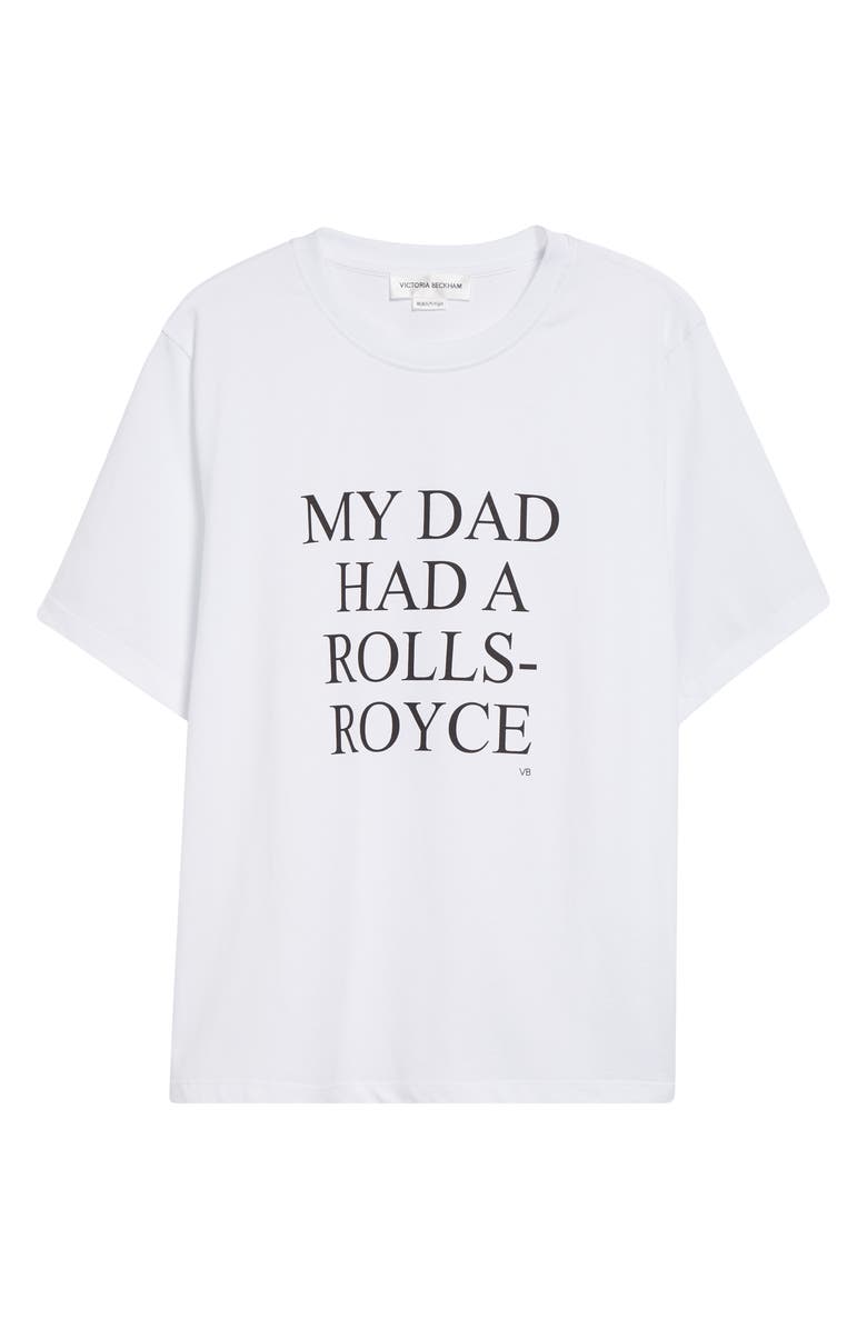 Victoria Beckham My Dad Had a Rolls-Royce Organic Cotton Graphic T-Shirt, Alternate, color, 