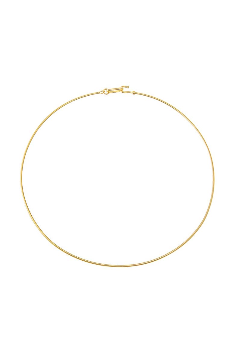 Solid Thin Wire Choker Necklace, Main, color, Gold
