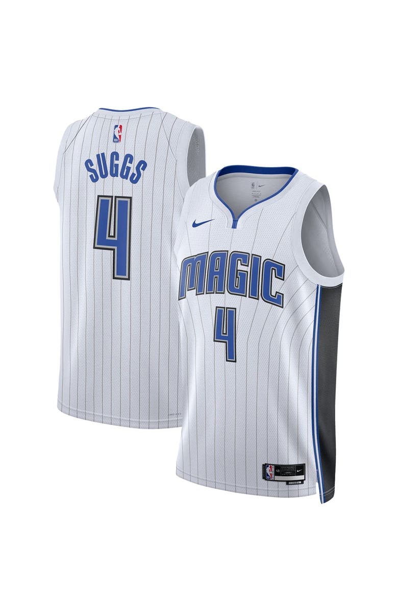 Nike Unisex Nike Jalen Suggs White Orlando Magic Swingman Jersey - Association Edition, Main, color, 