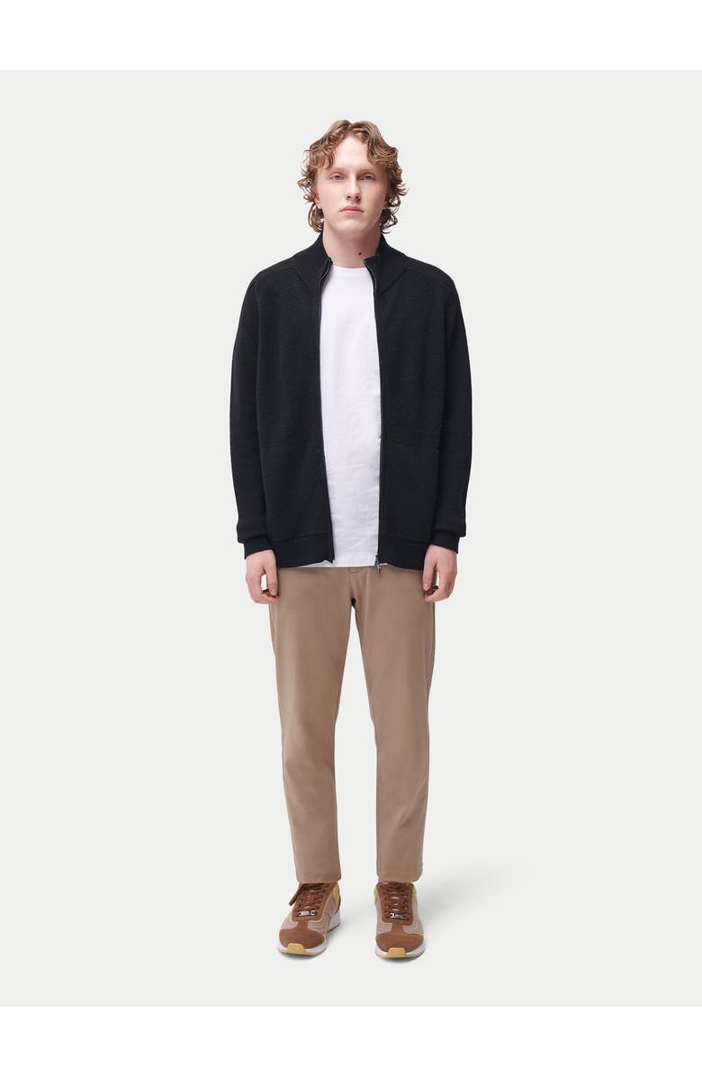 GOBI Mongolian Cashmere High Neck Full-Zip Cashmere Cardigan, Alternate, color, 