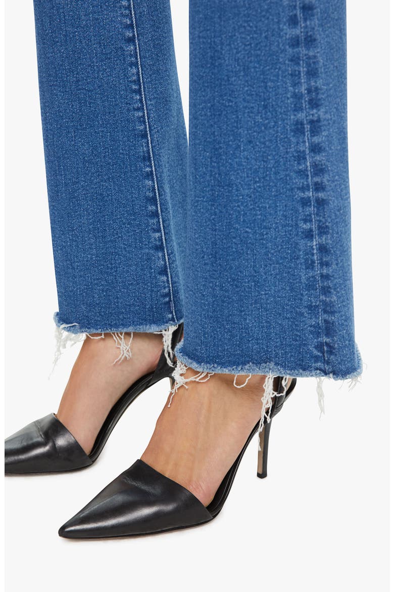 Frayed High Waist Flare Jeans, Alternate, color, MEET CUTE