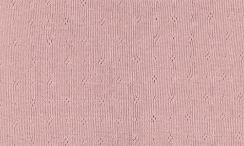 Maniere Manière Simple Pointelle Footie & Hat Set In Pink