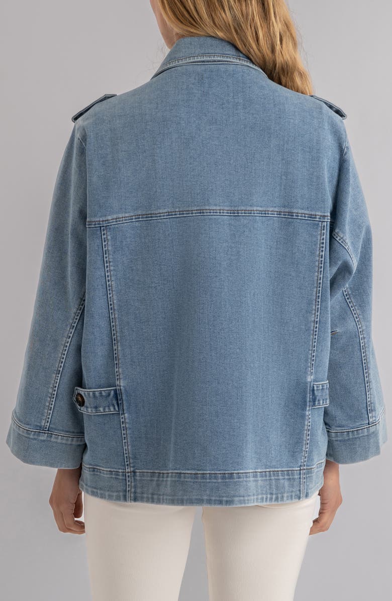 KUT from the Kloth Callista Oversize Denim Jacket, Alternate, color, Constructed