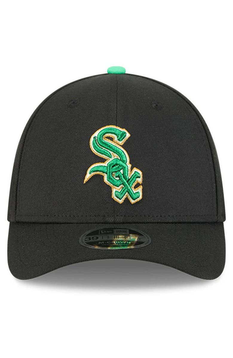 New Era Men's New Era  Black Chicago White Sox 2026 St. Patrick's Day 39THIRTY Flex Hat, Alternate, color, 