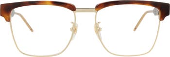小物 archive GUCCI half-rim eyewear Gucci Eyewear half-rim geometric-frame Sunglasses | Gold