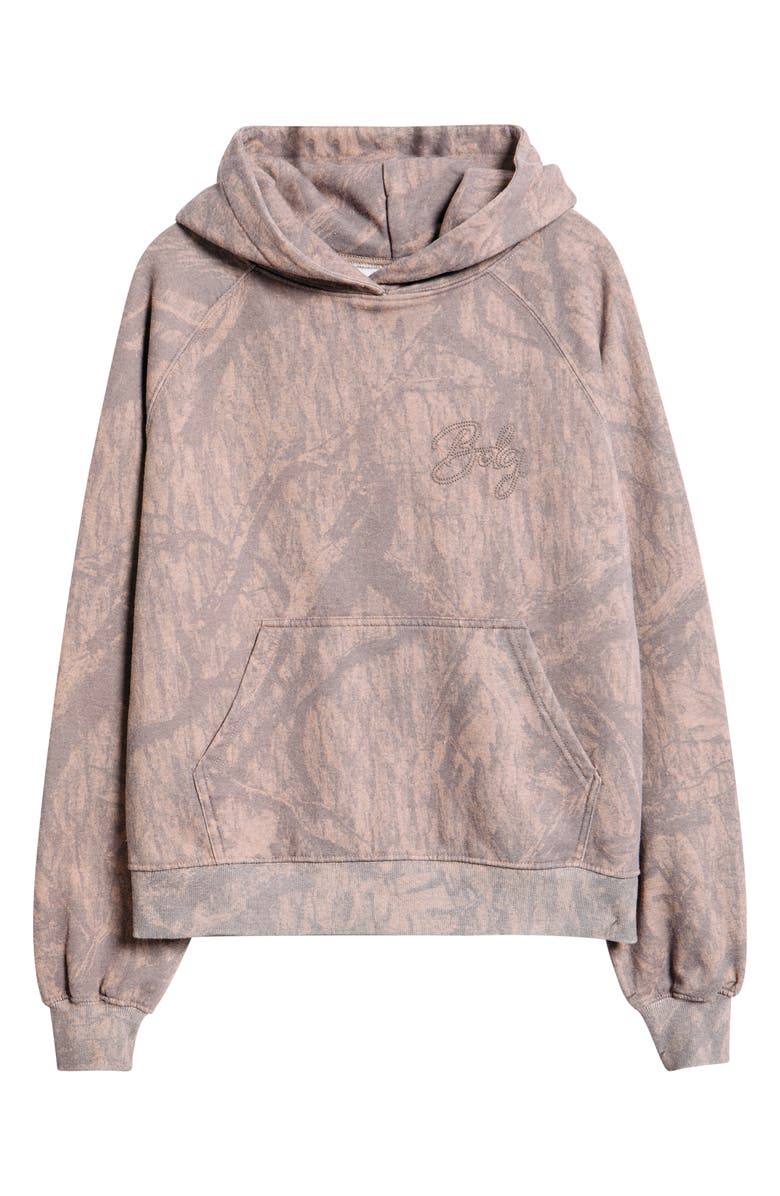 BDG Urban Outfitters Oversize Camouflage Hoodie, Alternate, color, Dark Brown Camo