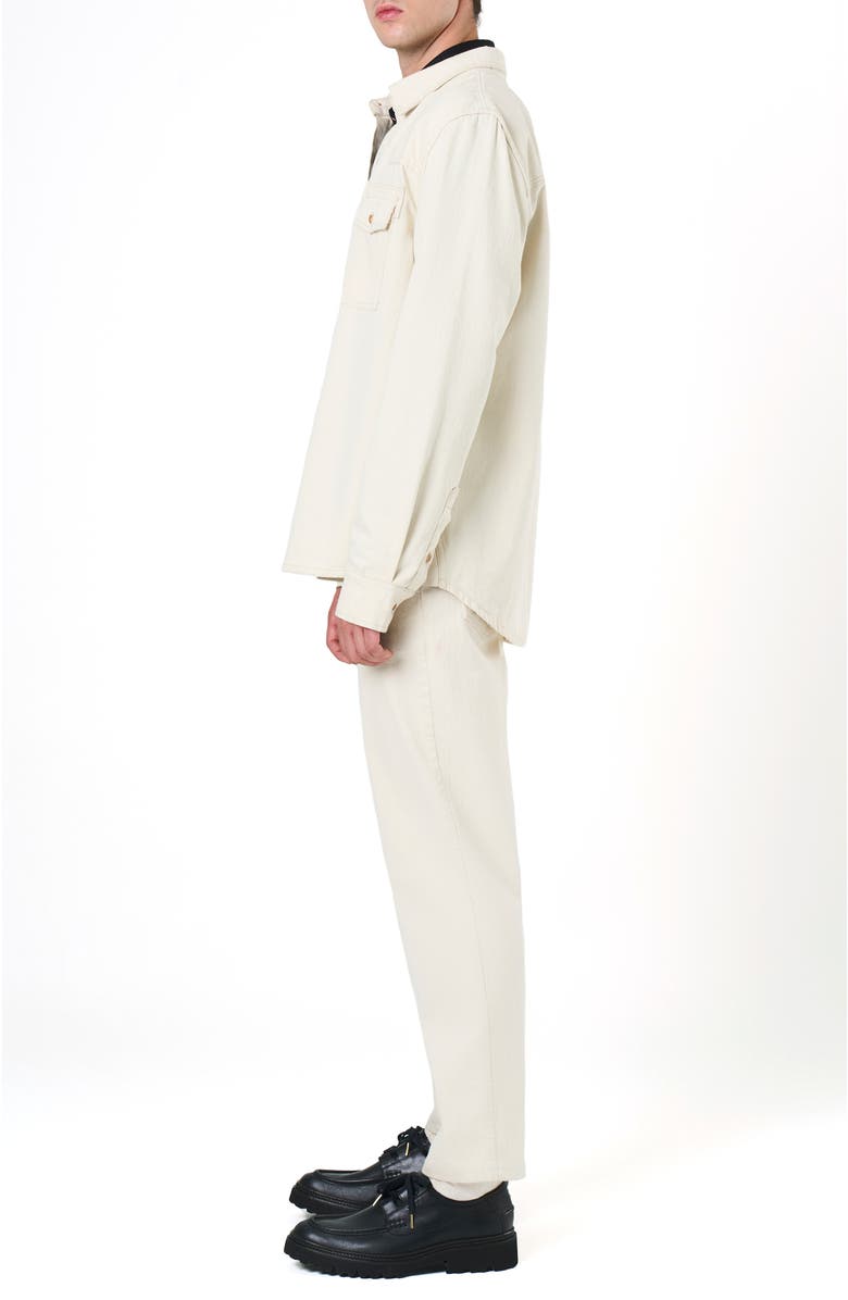 Velez Elon Semi-Fitted Long Sleeve Overshirt, Alternate, color, White