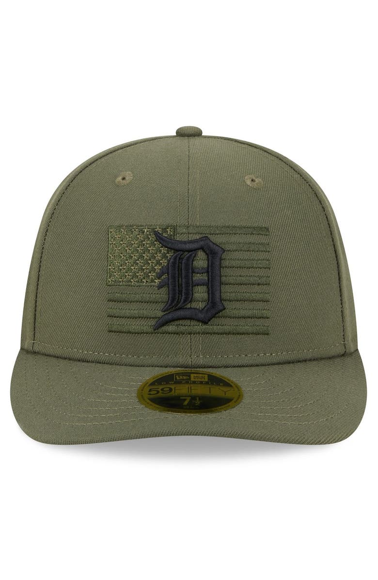 New Era Men's New Era Green Detroit Tigers 2023 Armed Forces Day Low Profile 59FIFTY Fitted Hat, Alternate, color,