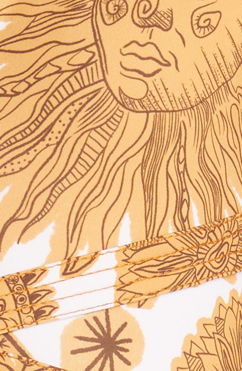 Johanna Ortiz High Noon Ruffle Trim One-Piece Swimsuit, Alternate, color,