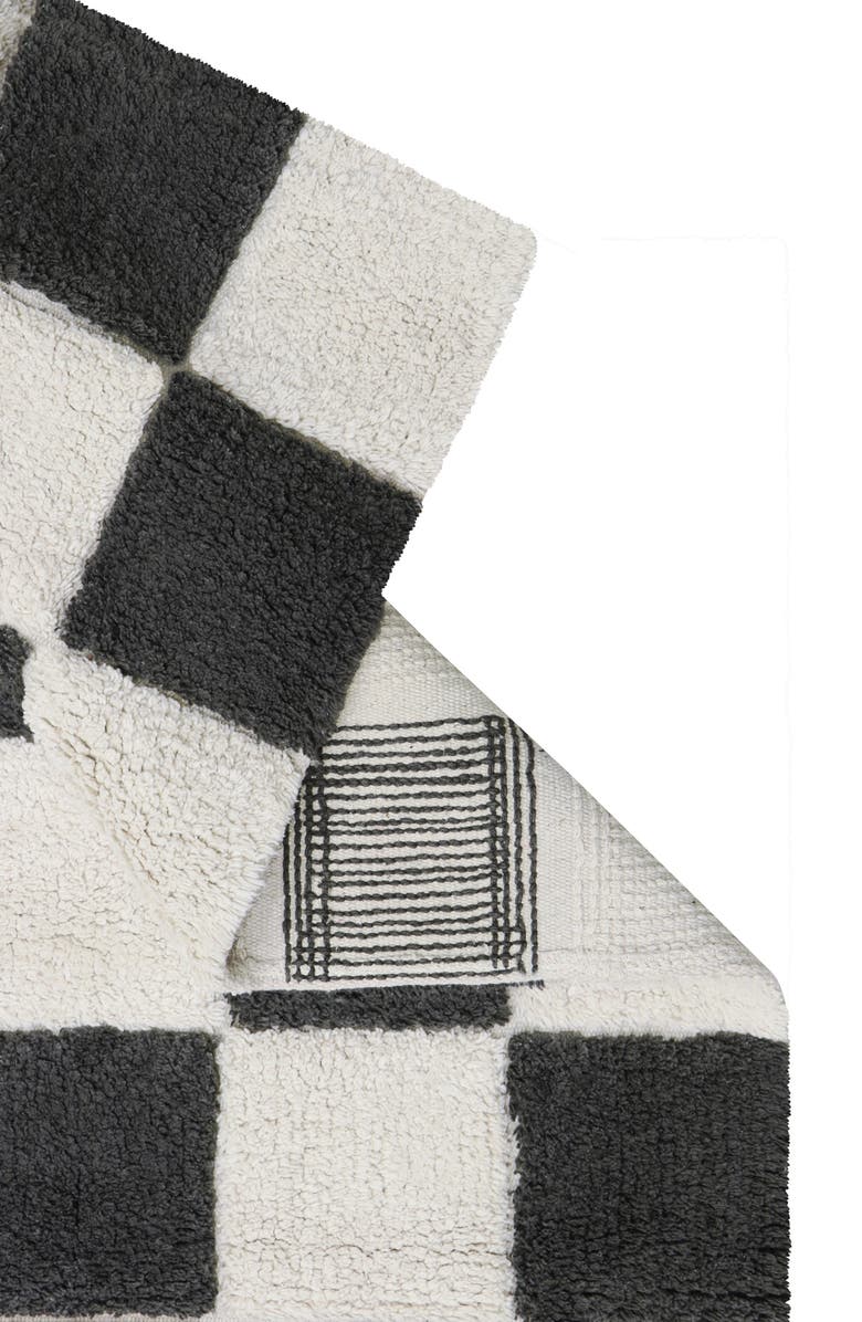 Lorena Canals Tiles Washable Cotton Blend Rug, Alternate, color, Grey