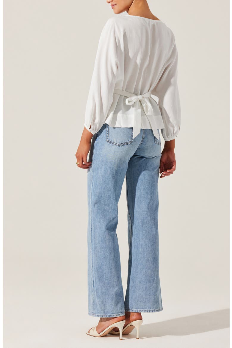 Ciara Pleated Top, Alternate, color, OFF WHITE