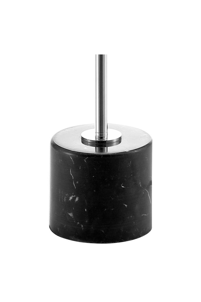 Levitt 60.5" Marble/Metal LED Floor Lamp, Black/Chrome, Alternate, color, Chrome