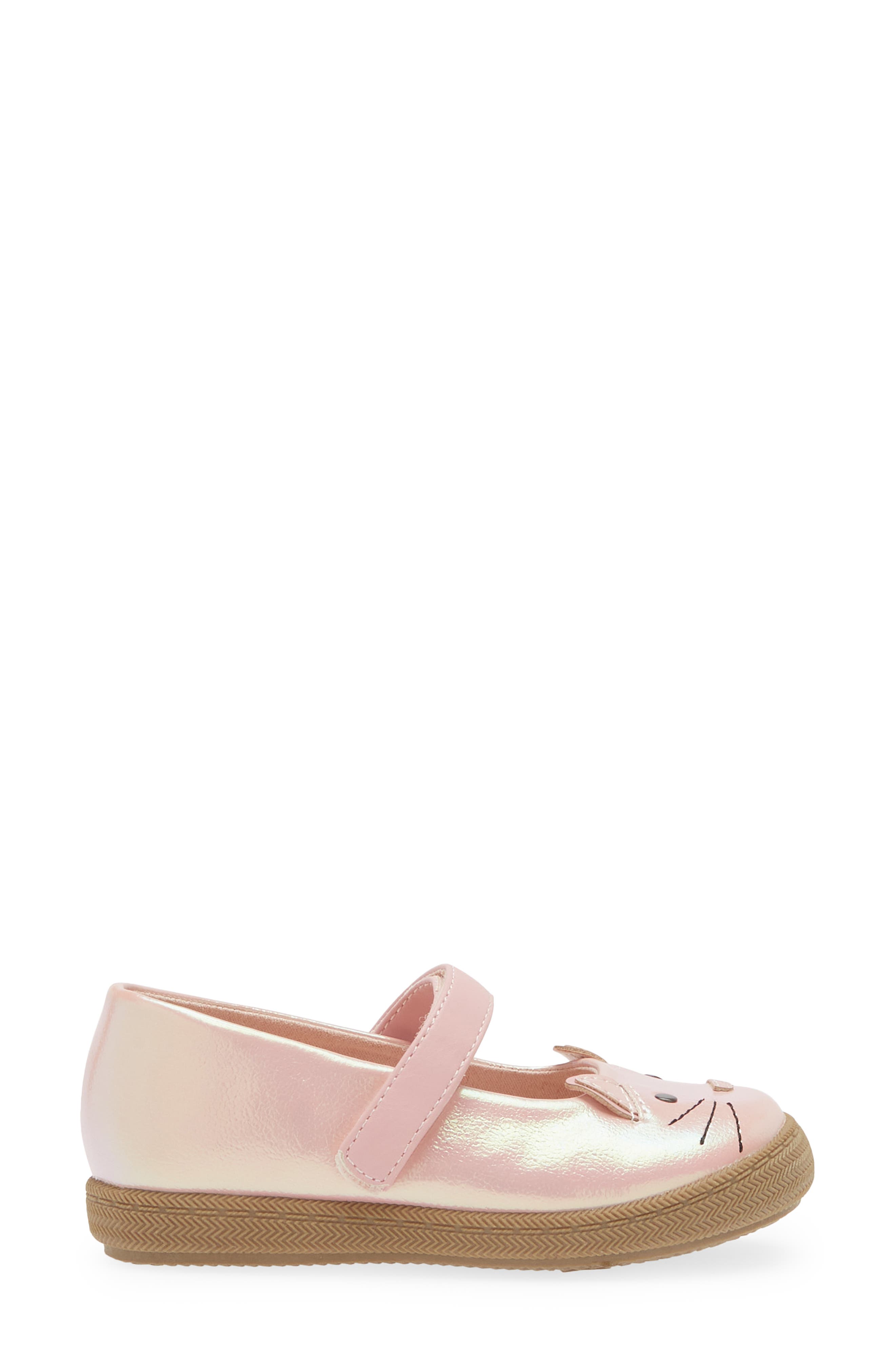 Kids' Kitty Cat Mary Jane, Alternate, color, PINK METALLIC