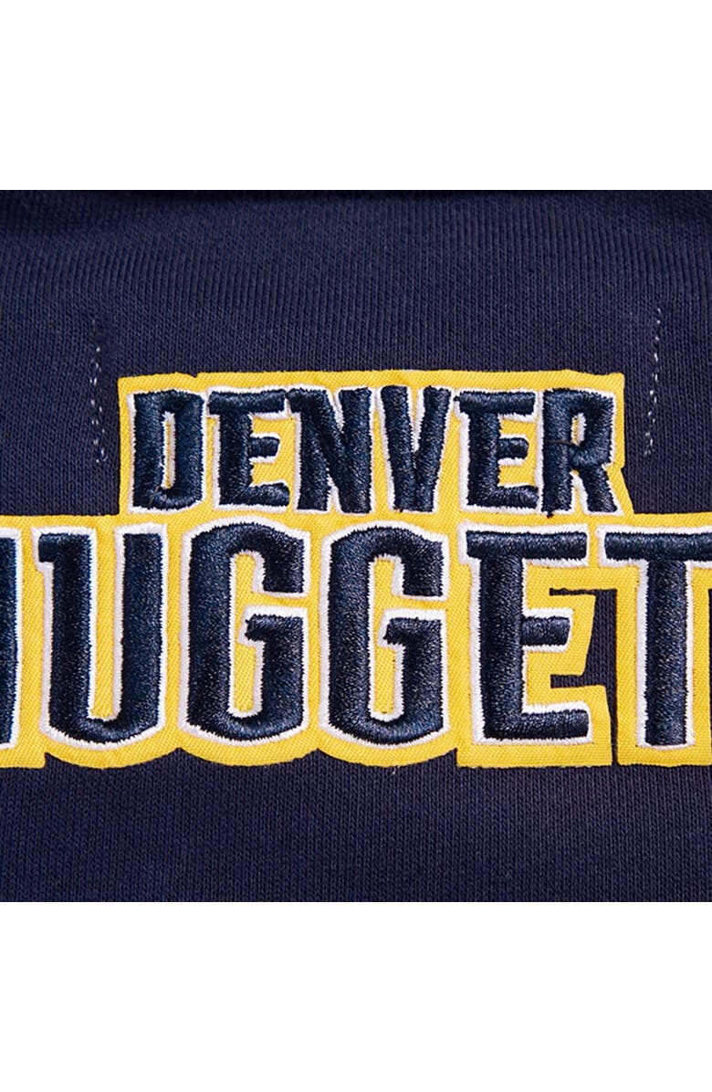 PRO STANDARD Women's Pro Standard Navy Denver Nuggets Area Code Cropped Pullover Sweatshirt, Alternate, color,