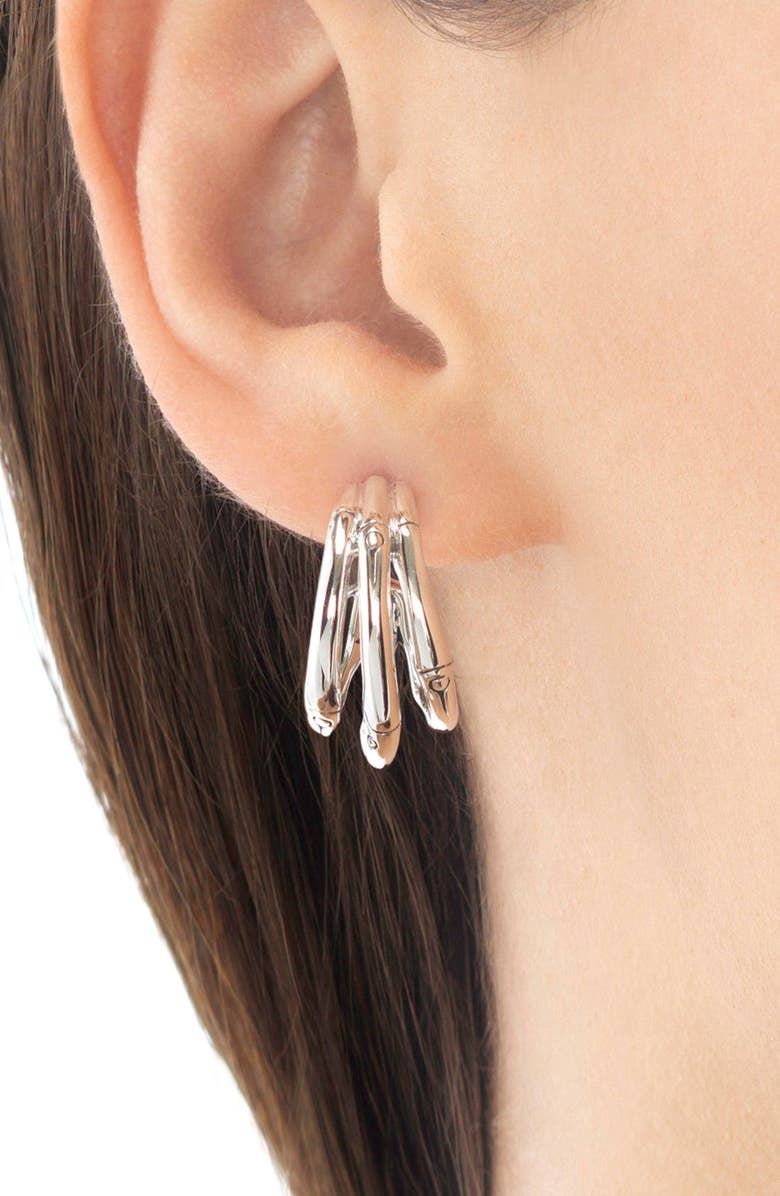 John Hardy Bamboo Small Hoop Earrings, Alternate, color, 