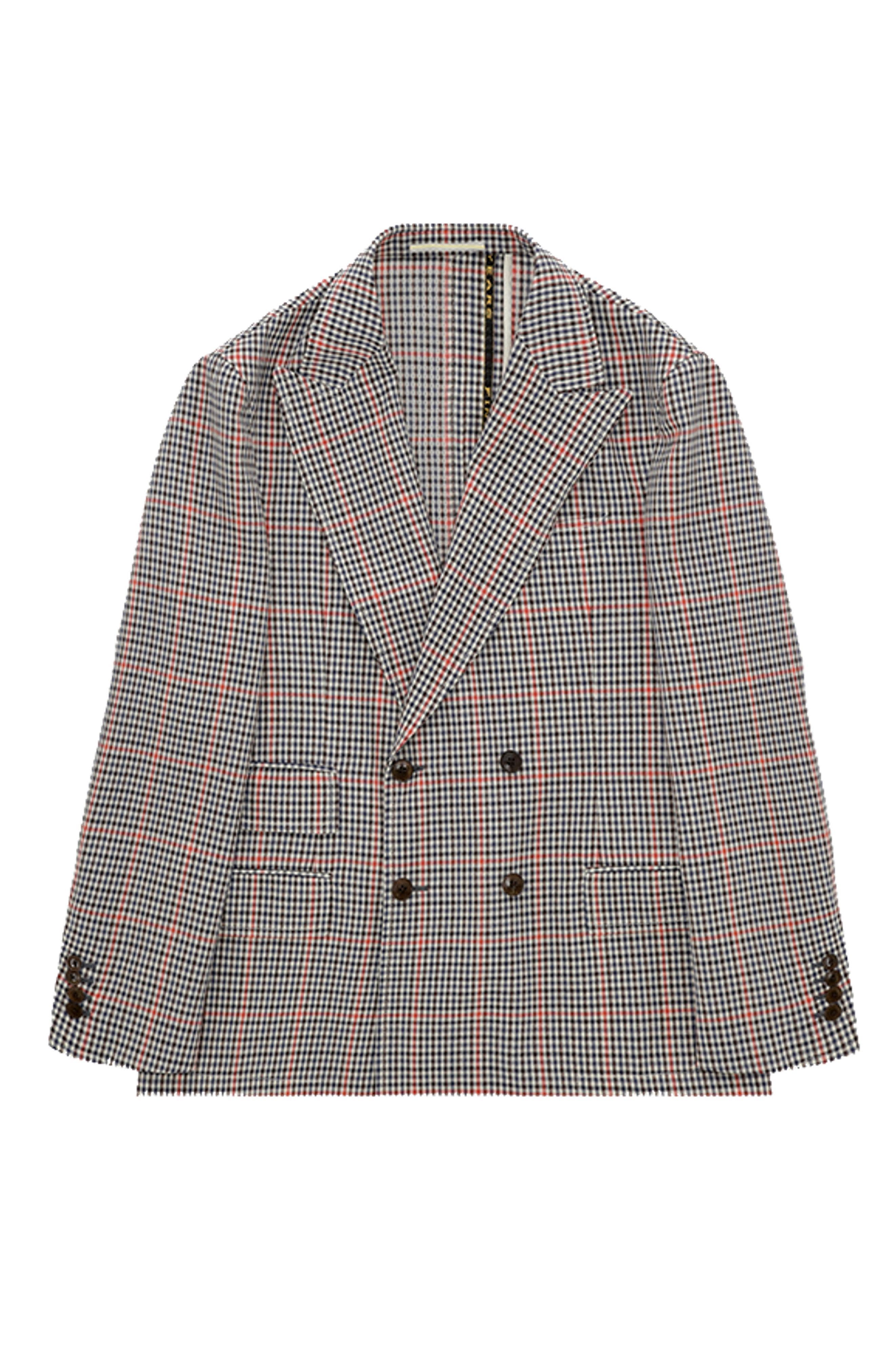 Classic Wool Check Blazer - image 3