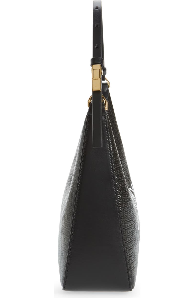 Givenchy Small Moon Cut Out Logo Jacquard Hobo Bag, Alternate, color,