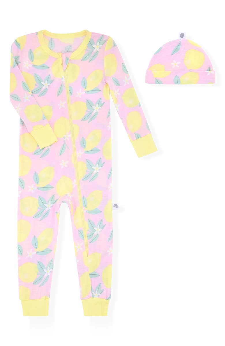 SLEEP ON IT Print Romper & Hat Set, Main, color,