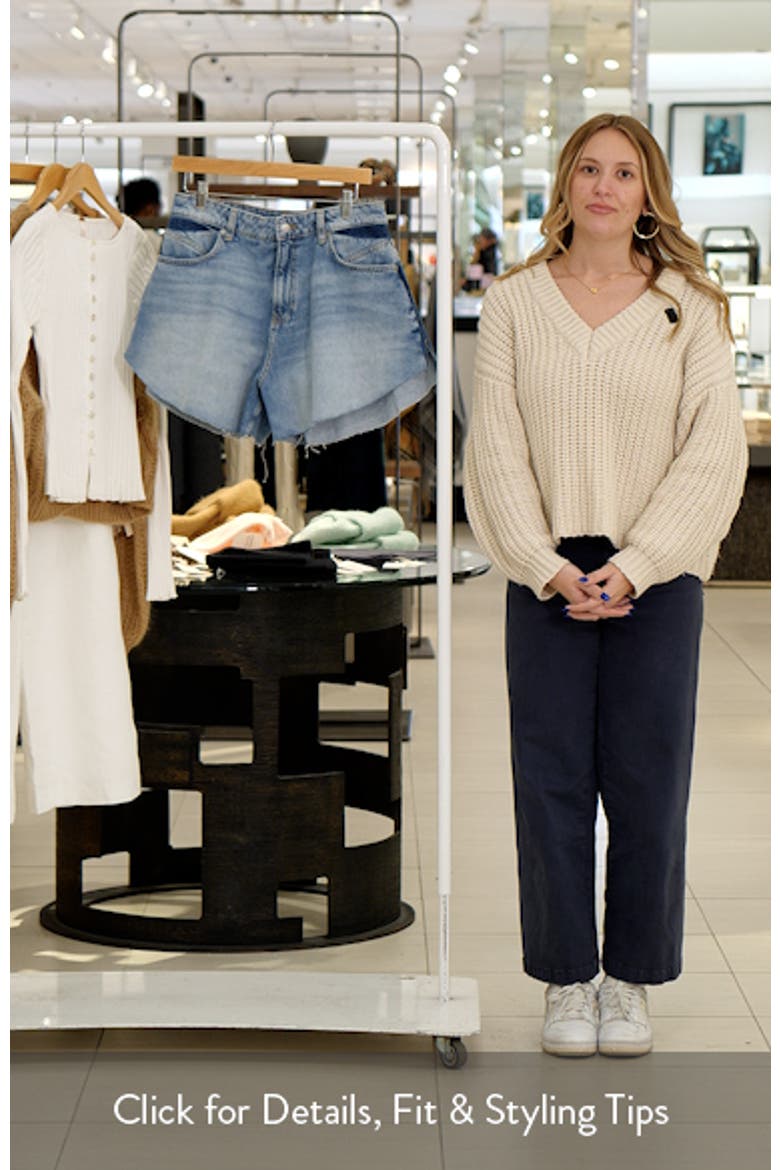 Gusset Outseams Denim Shorts video