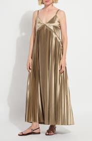 Lysse Lauren Pleated Maxi Dress & Bag