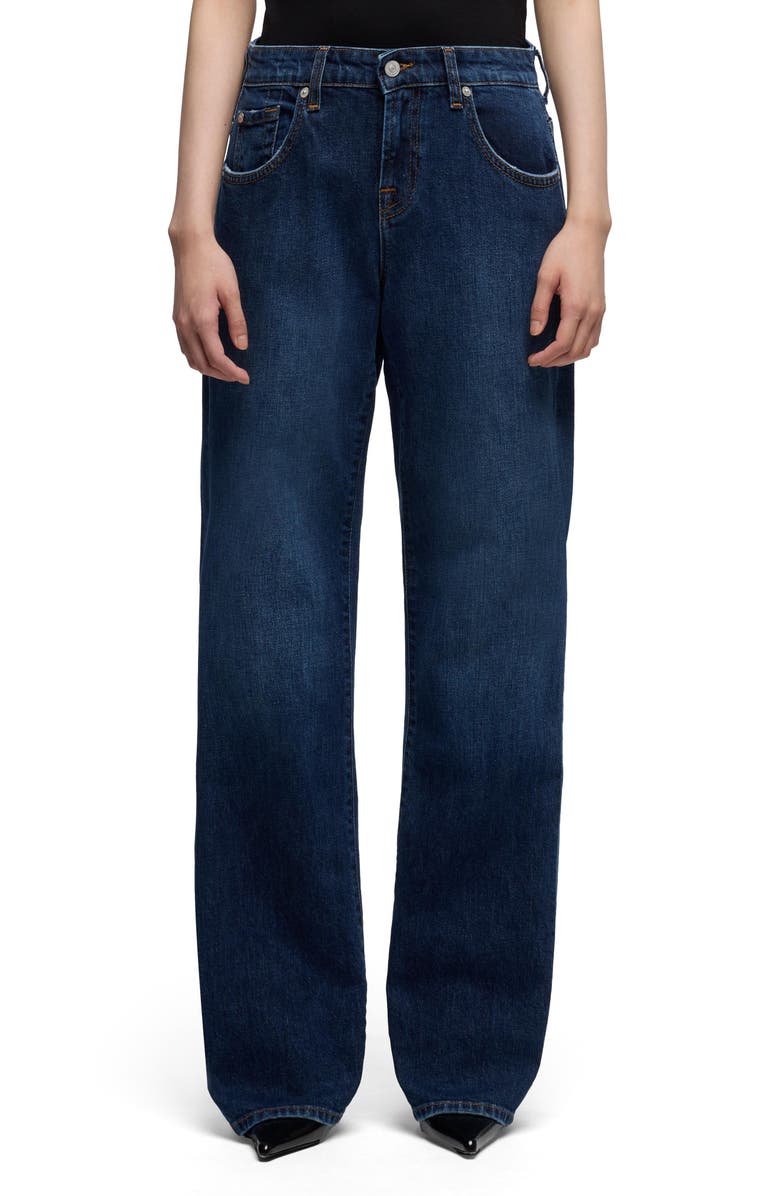7 For All Mankind Low Rise Relaxed Straight Leg Jeans, Main, color, 