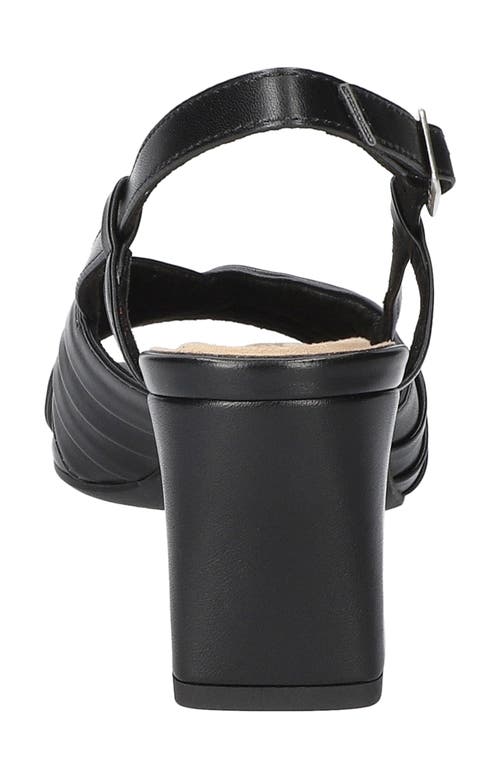 Shop Easy Street Lucie Slingback Sandal In Black
