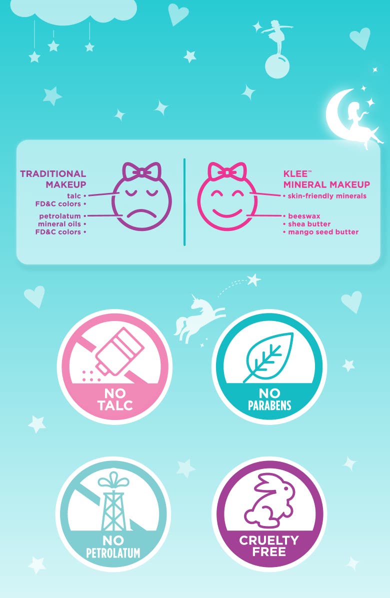 Klee Naturals Regal Queen Fairy - Kids' Loose Powder Mineral Makeup Set, Alternate, color, Multi