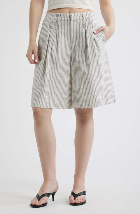 Ambrosia Stripe Organic Cotton Shorts