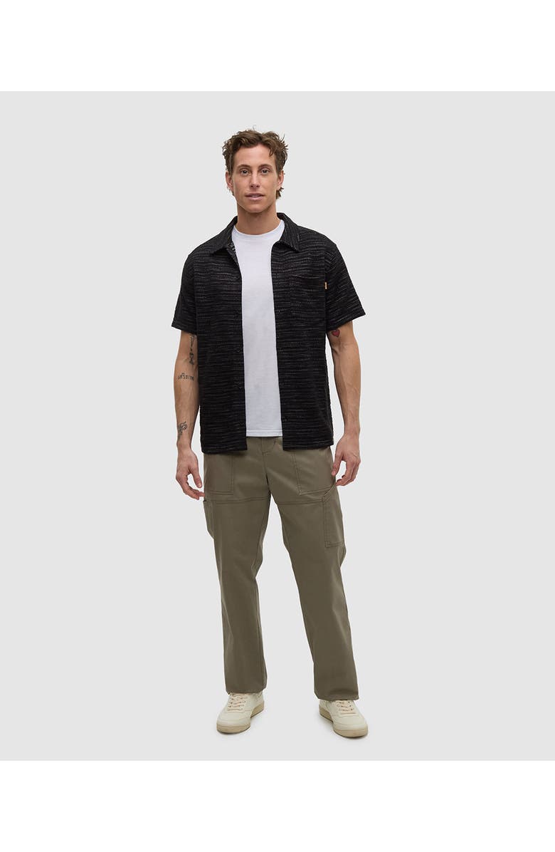 tentree Copeland Shirt, Alternate, color, Meteorite Black Flash Stripe