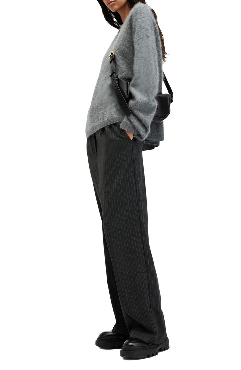 AllSaints Rebel Cashmere Crewneck Sweater, Alternate, color, Grey Marl