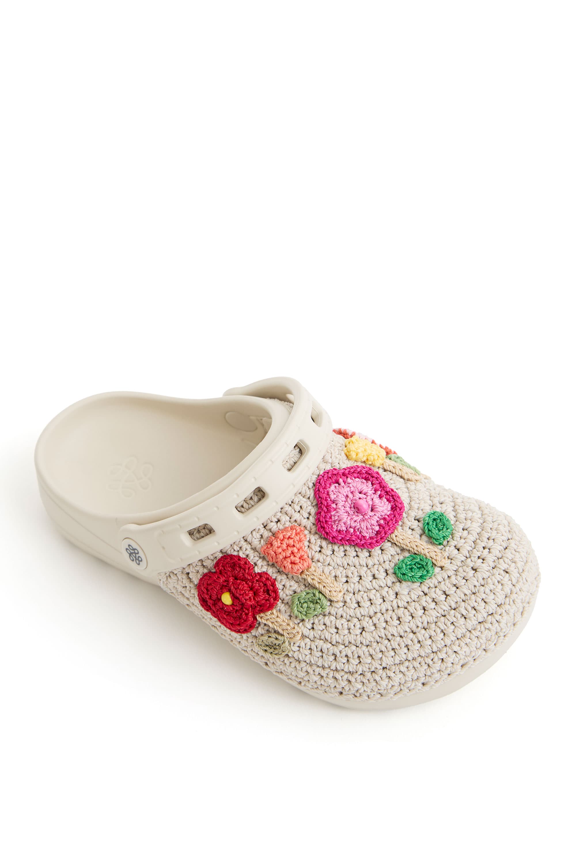 Bolo Eva Clog, Alternate, color, Flower Ecru
