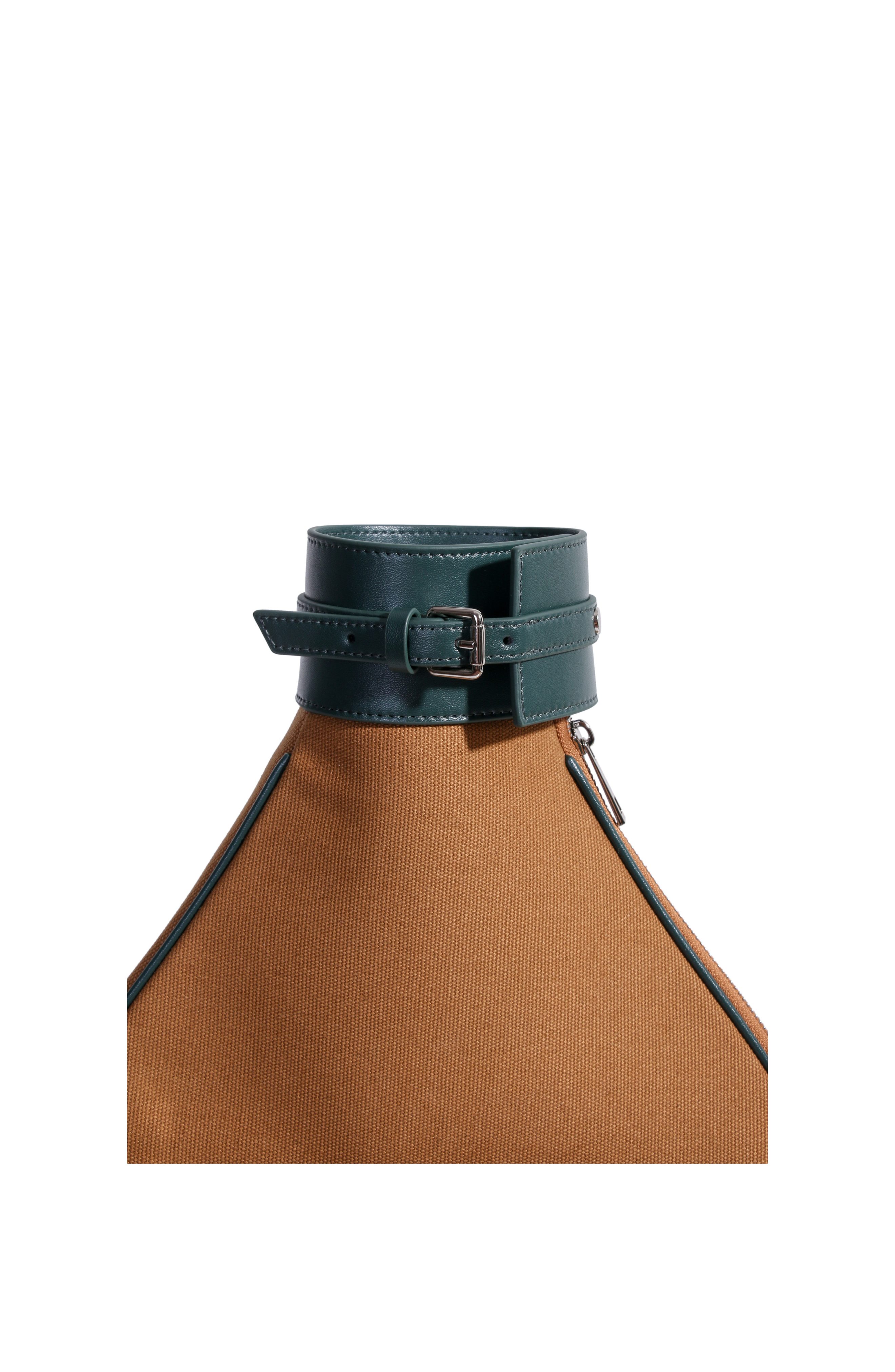 Tennis Racket Backpack in Canvas and Leather, Alternate, color, Green