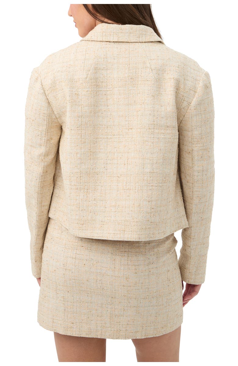 Trina Turk Bayonne Tweed Jacket, Alternate, color, Biarritz Beige
