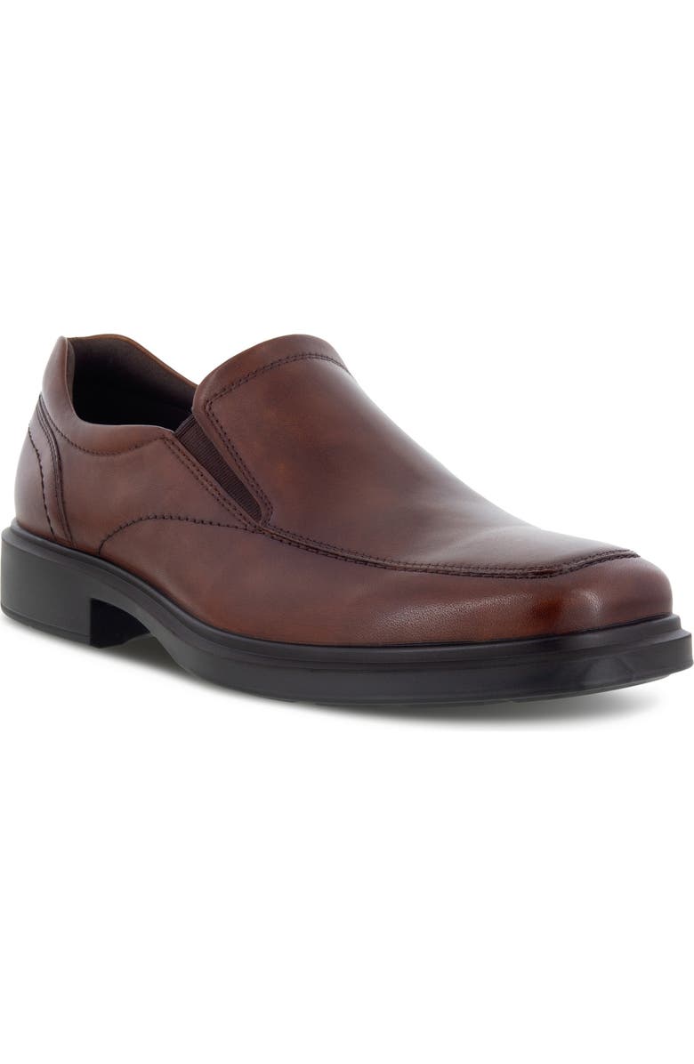 ECCO Helsinki 2.0 Apron Toe Leather Slip-On, Main, color, Cognac