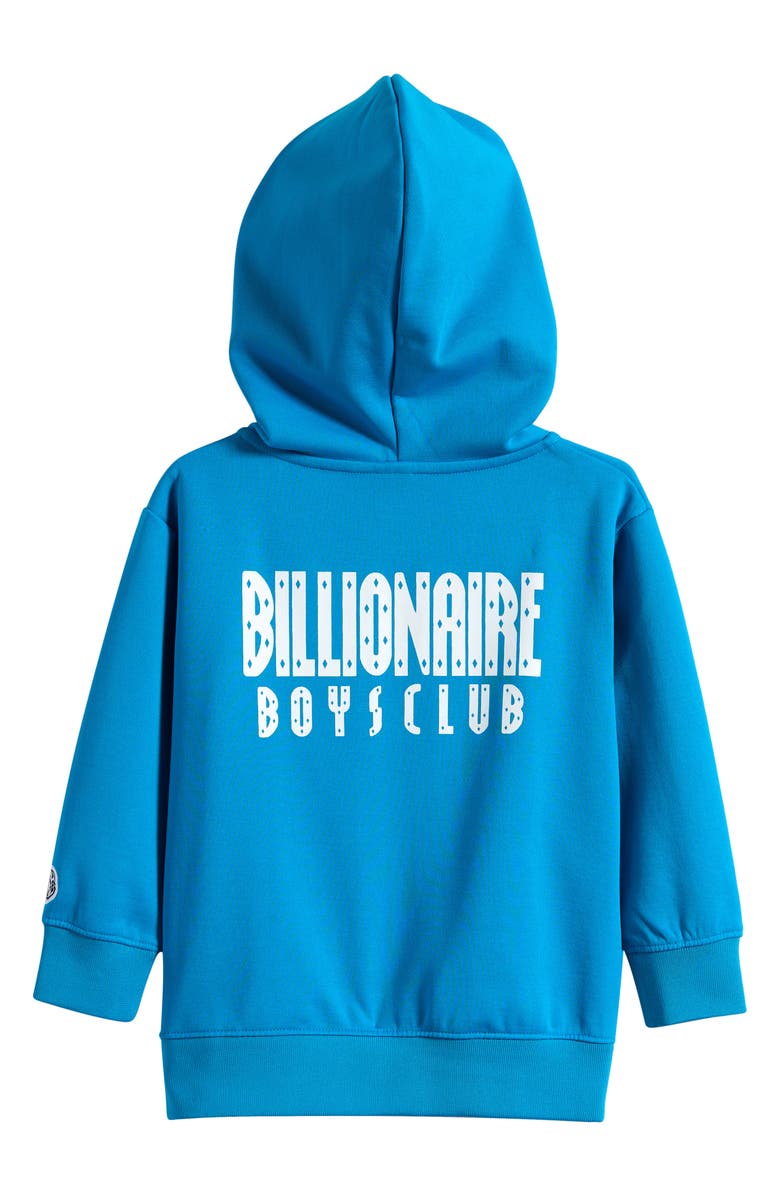 Billionaire Boys Club Kids' Straight Font Logo Zip Hoodie, Alternate, color,