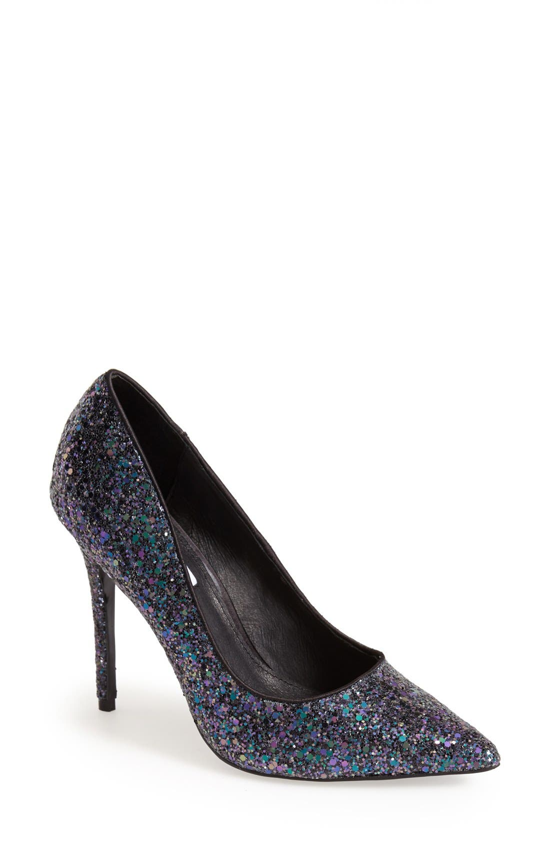 Steve Madden 'Atlantyc' Glitter Pump, Main, color, 