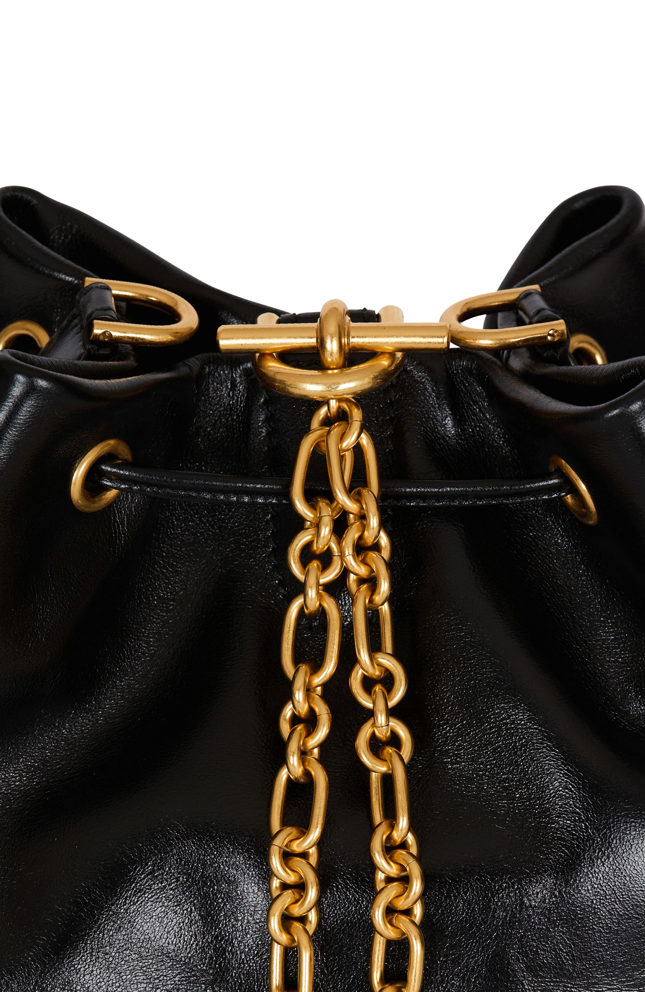 Balmain Pulse calfskin leather backpack, Alternate, color, Black