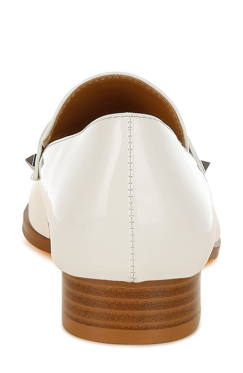 Rag & Co Noshiya Penny Loafer In White